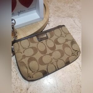 Coach Elegant Brown Wristlet